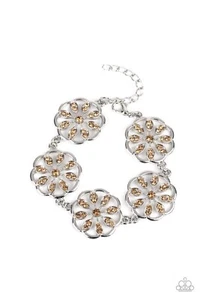🆕Paparazzi Bracelet *🤎*-Blooming Bling - Brown- Free Gift~ - Picture 1 of 2