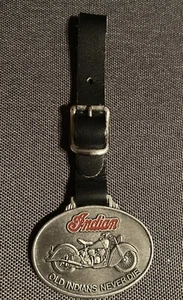 Indian Motorcycle Dealership Watch Fob Key Chain Zipper Pull Vest Jacket Patch - Picture 1 of 5
