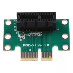 PCI Express X1 Adapter Riser Card PCIE X1 to X1 Slot Converter Card 90 Degree - Bild 1 von 8