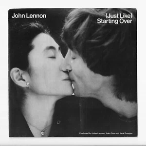 John Lennon "Just Like Starting Over" Geffen 45 1980 Great Cond Never Played - Picture 1 of 3