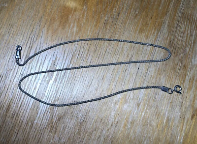 Corrente de cobra prata esterlina 16,5 pol ótima para berloques  - Imagem 1 de 4