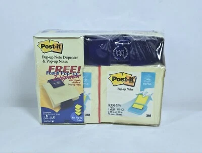 Post It Pop Up Dispenser W/ 12 Post It Note Pads 3×3 - R330-YW - Image 1 of 3