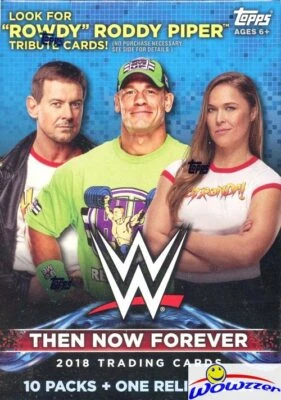 2018 Topps WWE Wrestling Then Now Forever EXCLUSIVE Sealed Blaster Box-RELIC  - Image 1 of 2
