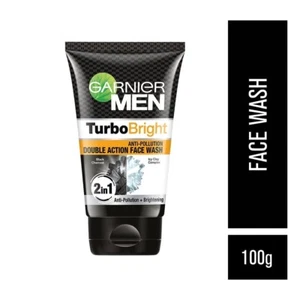 Garnier Men Power White Anti-Pollution Double Action Facewash, 100 gm - Picture 1 of 5