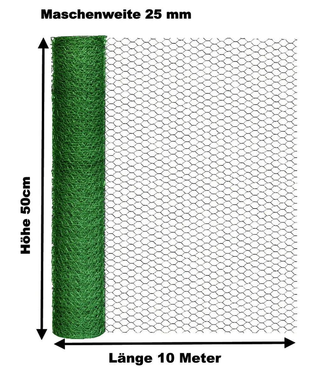 YARDGARD Kaninchenzaun 71,1 Cm X 1,5 M – Grün, Vinylbeschichtet, Für Beete, Bäume & Sträucher