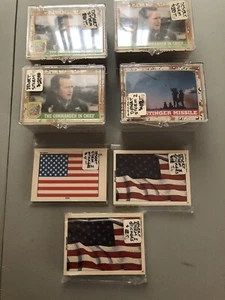 1991 TOPPS DESERT STORM COMPLETE SERIES 1 & 2 Plus Stickers Extra Sets Lot - Bild 1 von 4