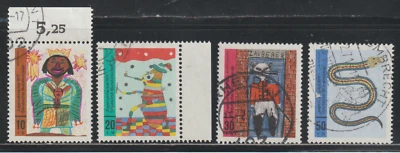 Germany 1971 SC# B468 - B471 - Children's Drawing - Used Lot # 588 - Image 1 of 2