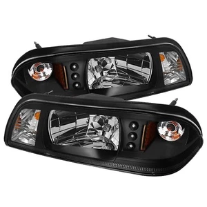Spyder 5012531 Ford Mustang 87-93 1PC LED (Replaceable LEDs) Crystal Headligh... - Picture 1 of 1