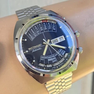 Vintage Wittnauer 2000 Men's Automatic watch W102 perpetual calendar 1970s - Picture 1 of 13