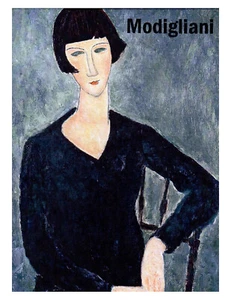 Juego de 16 tarjetas de notas expresionismo para mujer Amedeo Modigliani en caja con sobres - Imagen 1 de 2