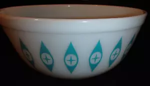 Rare Vintage Unmarked Pyrex Atomic Eye 2 1/2 Quart Bowl 403 Superb Condition - Picture 1 of 21