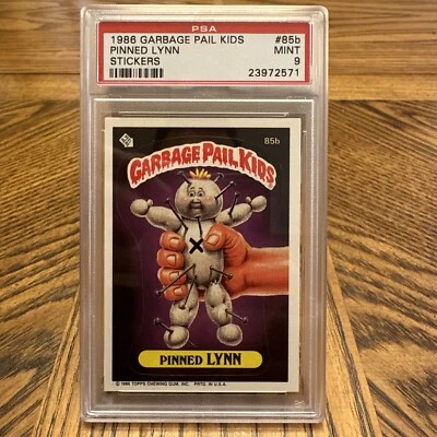 1986 Garbage Pail Kids Series 3 #85b PINNED LYNN PSA 9 Card OS3 GPK MINT - Image 1 of 2