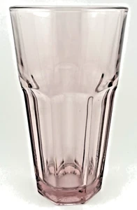 Libbey Paneled Purple Glass Duratuff Gibraltar 12 Oz Tumbler Vintage - Picture 1 of 10