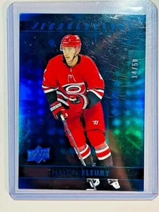 2017-18 Upper Deck Fluorescence Blue #F25 Haydn Fleury /50 Kraken Hurricanes - Picture 1 of 1