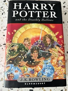 HARRY POTTER DEATHLY HALLOWS J.K. ROWLING 2007 BLOOMSBURY 1ST ED UK PRINT HC - Picture 1 of 4