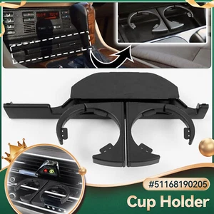 Consola central de conducción izquierda ventilaciones doble taza soporte para lata de bebida para BMW Serie 5 E39 - Imagen 1 de 7