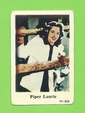 1955-58 Dutch Gum Card Nr #656 Piper Laurie