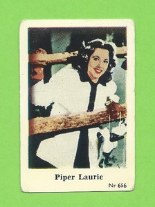 1955-58 Dutch Gum Card Nr #656 Piper Laurie