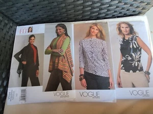 LOT OF 3 Sandra Betzina Todays Fit Vogue Patterns Uncut OSZ V1085 V1124 V1049 - Picture 1 of 12