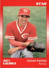 1989 Star #189 Joey Vierra Cedar Rapids Reds