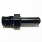 3/8 NPT to 7mm 8mm (5/16) BLACK PUSH ON BARB TAIL Hose Pipe Fitting Adapter