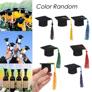 7* Graduation Tassel Cap Toppers Cupcake Toppers Bottle Toppers Grad Party Decor - Picture 1 of 8
