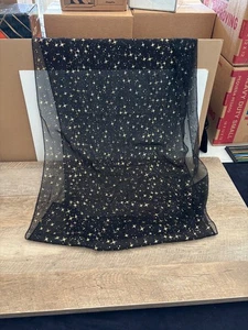 Schal - schwarz mit himmlischem Muster - Bild 1 von 4