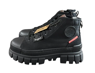 Palladium NEW Revolt HI TX All Black Women's Platform Hiking Boots 97242-010-M - Image 1 of 4