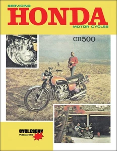 Honda CB500 Shop Manual 1971 1972 1973 CB 500 Cycleserve Motorcycle Service Book - Bild 1 von 8