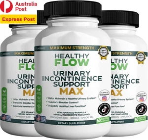 Healthy Flow Urinary Incontinence Support Max, 60 Veggie Capsules, Cranberry Jui - Picture 1 of 16