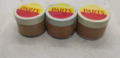 Lote de 3 piezas de montaje Gilbert lata tapa blanca etiqueta litográfica fondo de acero Foto 1 de 3