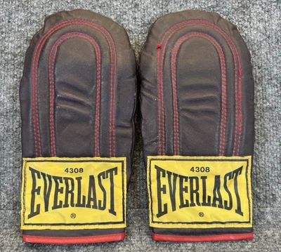 Guantes de boxeo de entrenamiento bolsa de velocidad ponderada de cuero de grano superior Everlast 4308 de colección Foto 1 de 4
