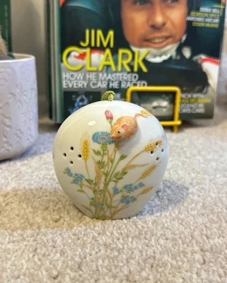 Vintage Ceramic pomander for potpourri with cute mice, made in Japan - Image 1 of 4