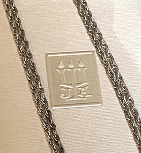 JAMES AVERY Sterling 26" LONG Rope Chain Necklace (for Pendant) or Layering-NICE - Picture 1 of 6