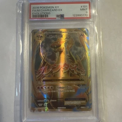 PSA 9 MINT M Charizard EX Full Art Rare 101/108 Pokemon Card XY Evolutions 2016 - Image 1 of 2