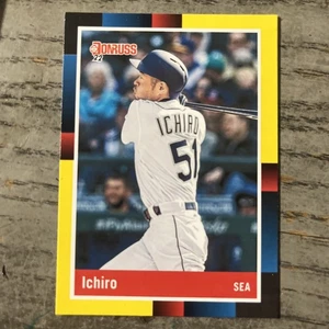2022 Panini Donruss Ichiro „Ichi“ SP Variation 1988 Retro Rare YELLOW Seattle 🔥 - Bild 1 von 2