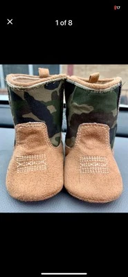 Rising Star Baby Infant Toddler Boys Girl Boots Size 9-12 Months - Image 1 of 4