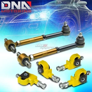 FOR 90-97 HONDA ACCORD REAR CAMBER CONTROL SUSPENSION ARM+FRONT ADJUSTER X6 KIT - Picture 1 of 1