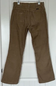 Vintage Wrangler Corduroy Pants Mens 34x30.5 Bootcut Flare Tan Brown 70's? READ - Picture 1 of 19
