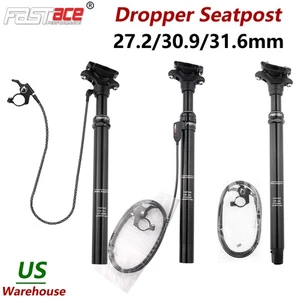 FASTace Bike Dropper Post Seatpost 27.2/30.9/31.6mm x 440 Remote External Cable - Picture 1 of 19