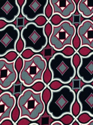 Tejido tejido tejido Ogee de jersey cepillado doble desplazamiento por yarda    Foto 1 de 3