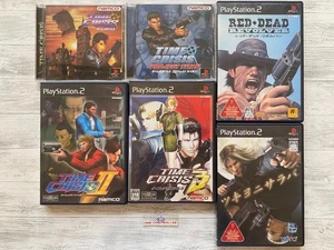 SONY PS 1 2 Time Crisis & Project Titan & Red Dead Revolver & Tsukiyo ni Saraba - Picture 1 of 14