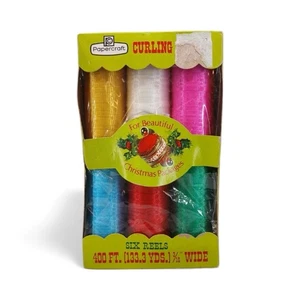 Vintage Papercraft Kräuselband 6 Rollen 400 Fuß 3488 - Bild 1 von 6