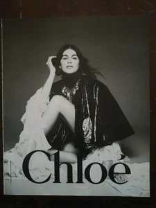 Chloe Moda Imagen Impresión Anuncio Página Completa B/N Bonita Imagen Revista ELLE 2024 - Imagen 1 de 4