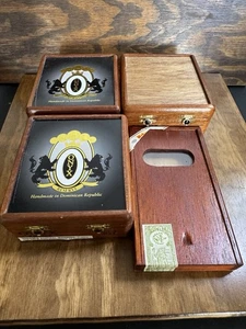 Konvolut 4 Zigarrenkisten Holz Aufbewahrung Bastelkisten Dominikanische Republik - Bild 1 von 9