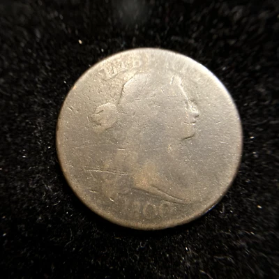1800/79 1st Hairstyle Draped Bust Large Cent Good G 1c Head of 1798 MAKE OFFER! - Image 1 of 3