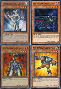 4 X Set Neo-Spacian Dark Panther LCGX Aqua Dolphin_FlareScarab_Grand Mole yugioh - Bild 1 von 1