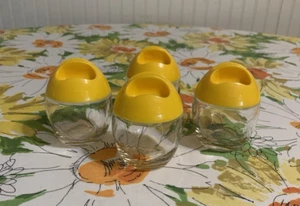 Vintage Pyrex Space Age Glass Egg Poacher Cups France Set of 4 - Picture 1 of 16
