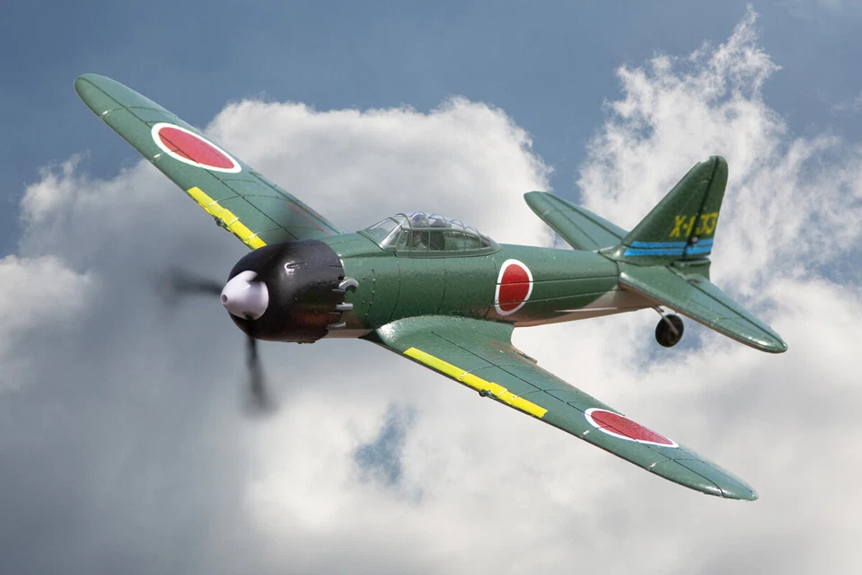 Mitsubishi A6M Zero Micro Warbirds RTF RC Airplane w/PASS Stability Assist - Image 1 of 4