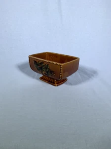 Fioriera vintage anni 60 McCoy USA marrone piedistallo motivo uva bigiotteria caramelle - Foto 1 di 7
